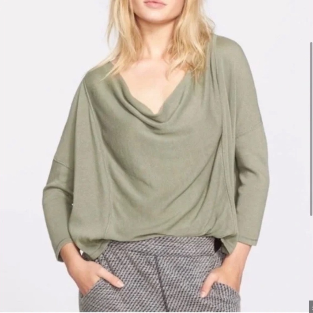 Free People We The Free Lucky Day Tee Top in Olive Green Size Large